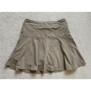 Athleta Womens Everyday Skort Sz 2 Taupe 64668 Tennis Skirt Pickleball Golf